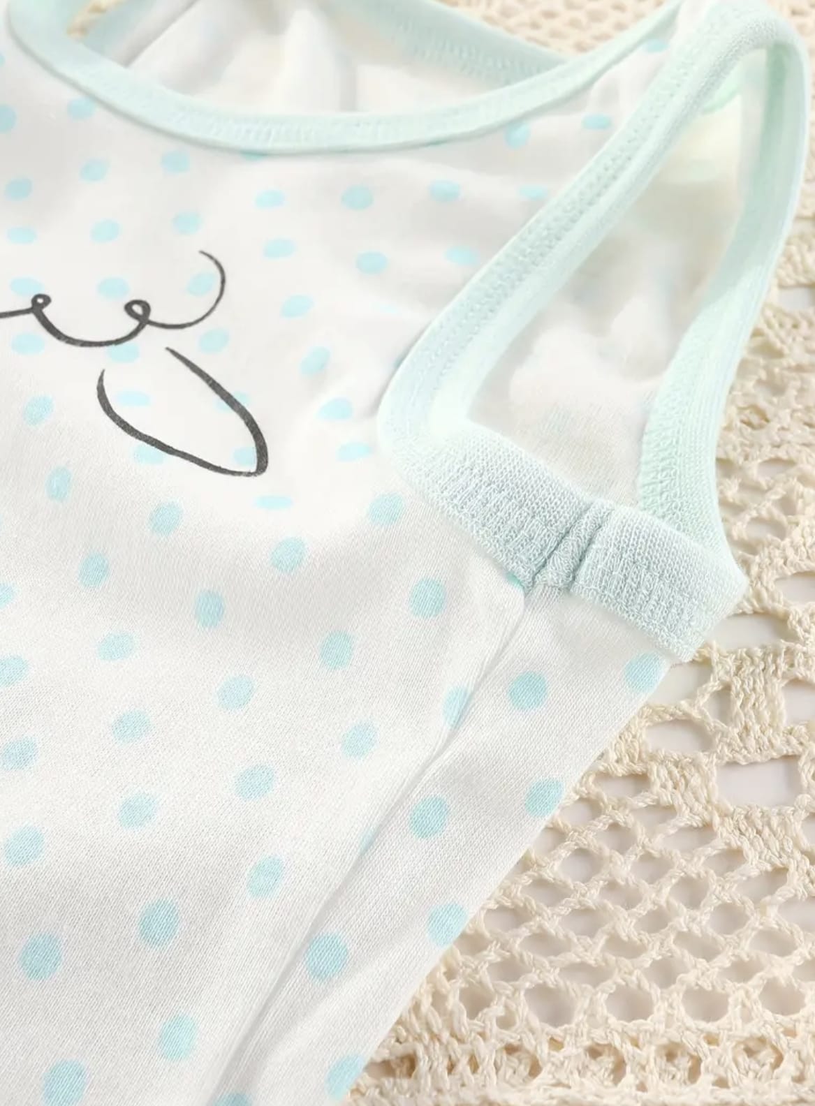 Dětské body bez rukávů (tílko) – 100% bavlna - RŮŽOVÉ S KRÁLÍČKY - (18-24 m)