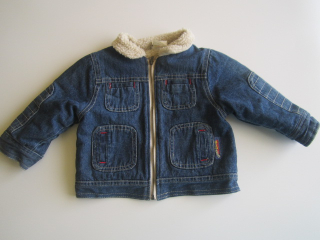 Zateplená džínová bundička