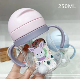Nevylévací hrníček s brčkem 360° - SOBÍK - 250 ml