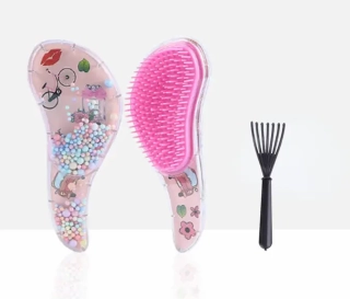 Set (kartáč na vlasy + čistič kartáčů) - KULIČKY 3