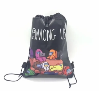 Sáček na přezůvky - AMONG US - černý 1