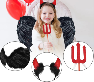 Set - HALLOWEEN - ČERNÝ ANDĚL