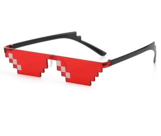 Designové brýle - MINECRAFT - ČERVENÉ (B)