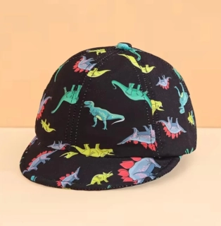 Dětská kšiltovka s dinosaury - DINO - ČERNÁ (12-36 m)