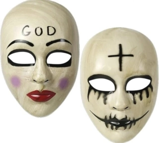 Hororová maska – Očista / The Purge – Rekvizitní maska GOD